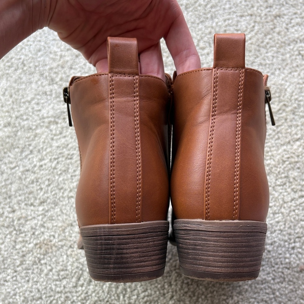 🪷Jeossy Women's Leather Ankle Boots Size 8.5 EUC - Picture 6 of 6